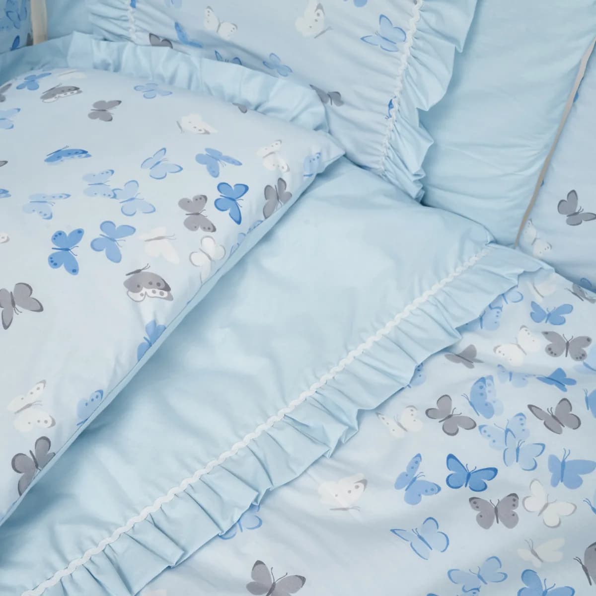 Постельный комплект Twins Romantic Spring collection Butterfly blue 7ед 4027-TRS-04 фото 2 Постельный комплект Twins Romantic Spring collection Butterfly blue 7ед 4027-TRS-04 фото 2