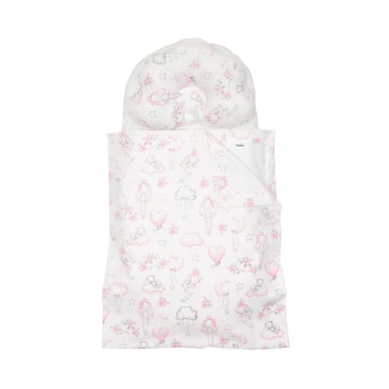 Набор в коляску 3в1 Twins хлопок 1499-TMХБ-20Ra rabbits pink