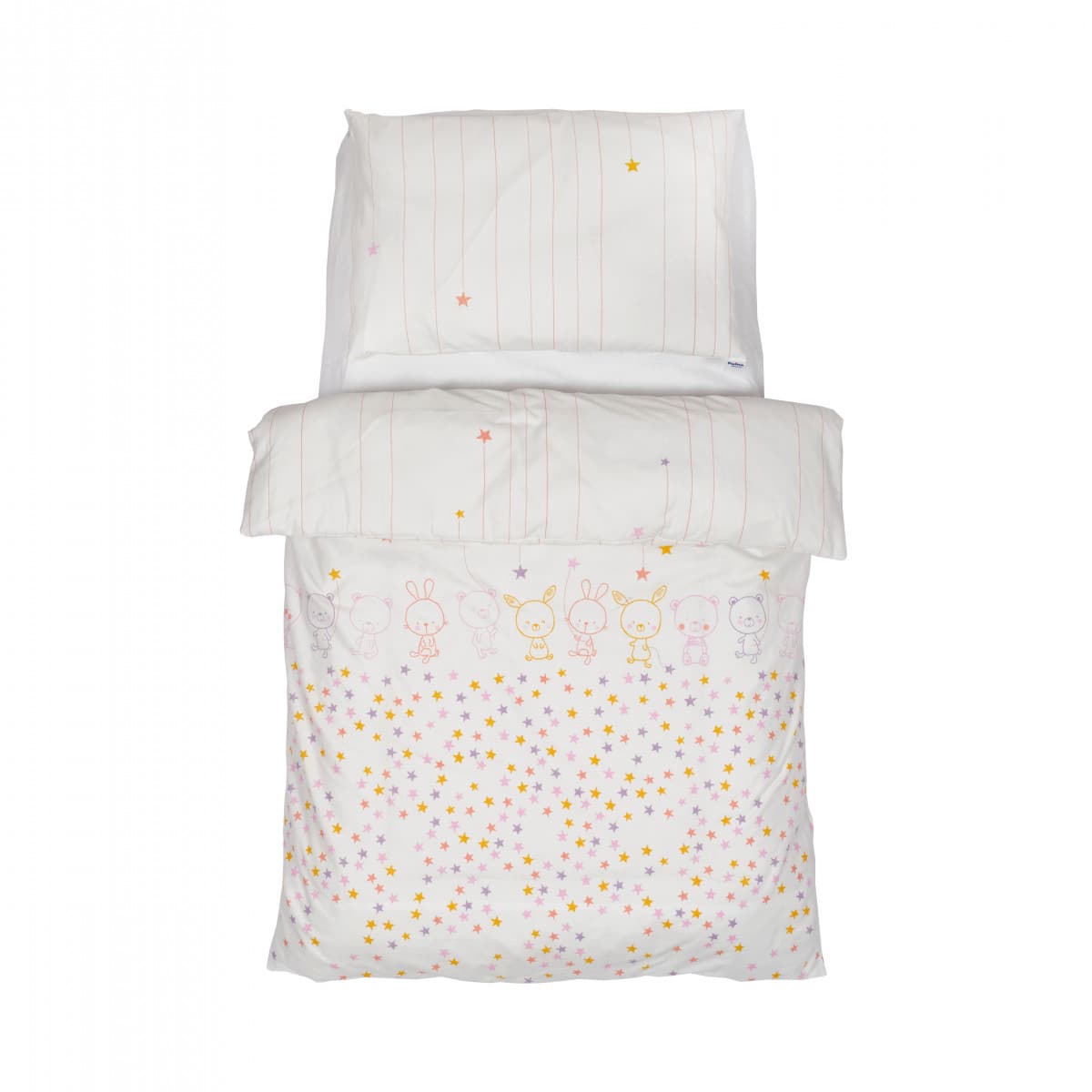 Постільний комплект Twins Organic Line Bunnies pink 5од 5091-OL-023 Постільний комплект Twins Organic Line Bunnies pink 5од 5091-OL-023