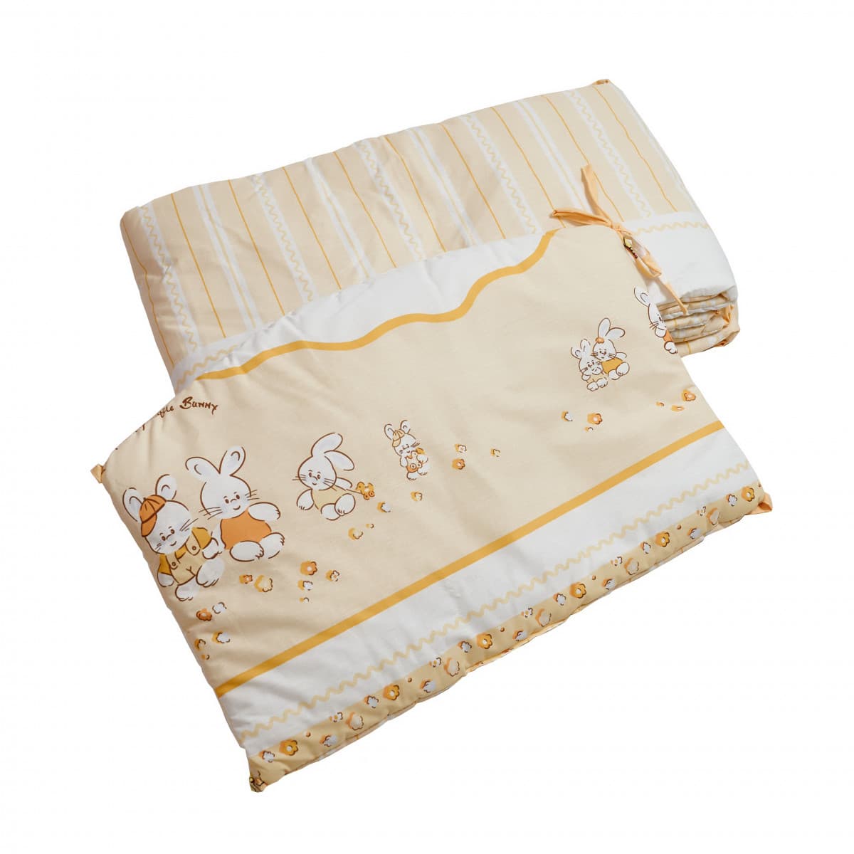 Бампер Twins Comfort 2051-C-023 Зайчики зі смужками