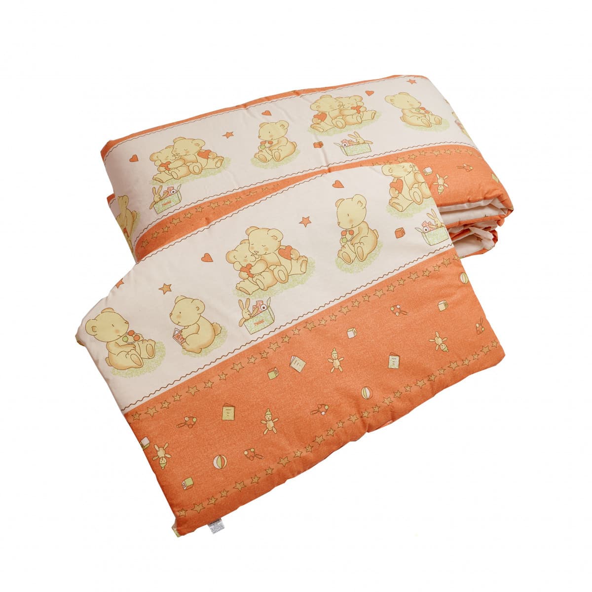 Бампер Twins Comfort 2051-С-018 Ведмедики з зіркою теракотові