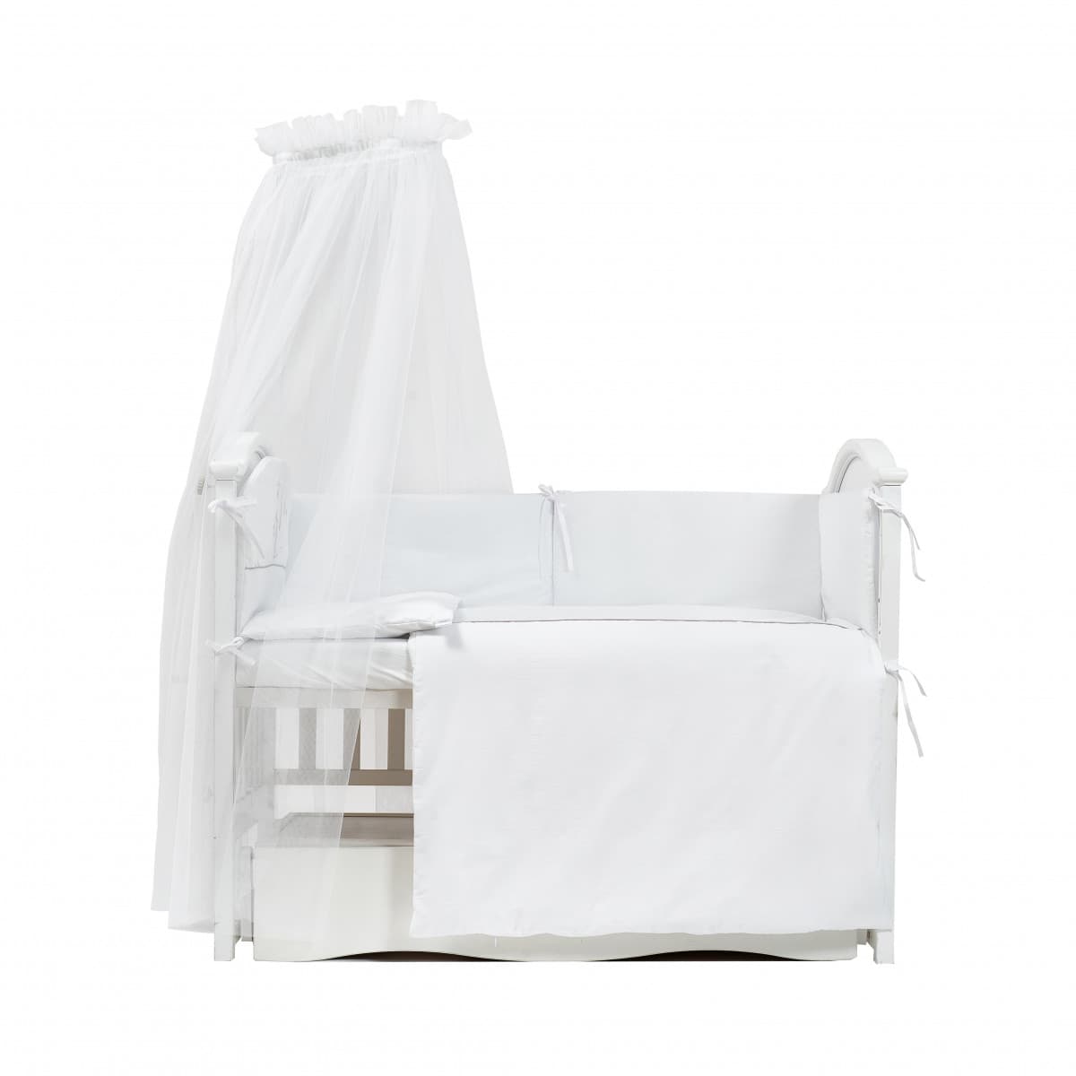 Постільний комплект Twins Romantic Vintage Baby white 7од 4024-R-004