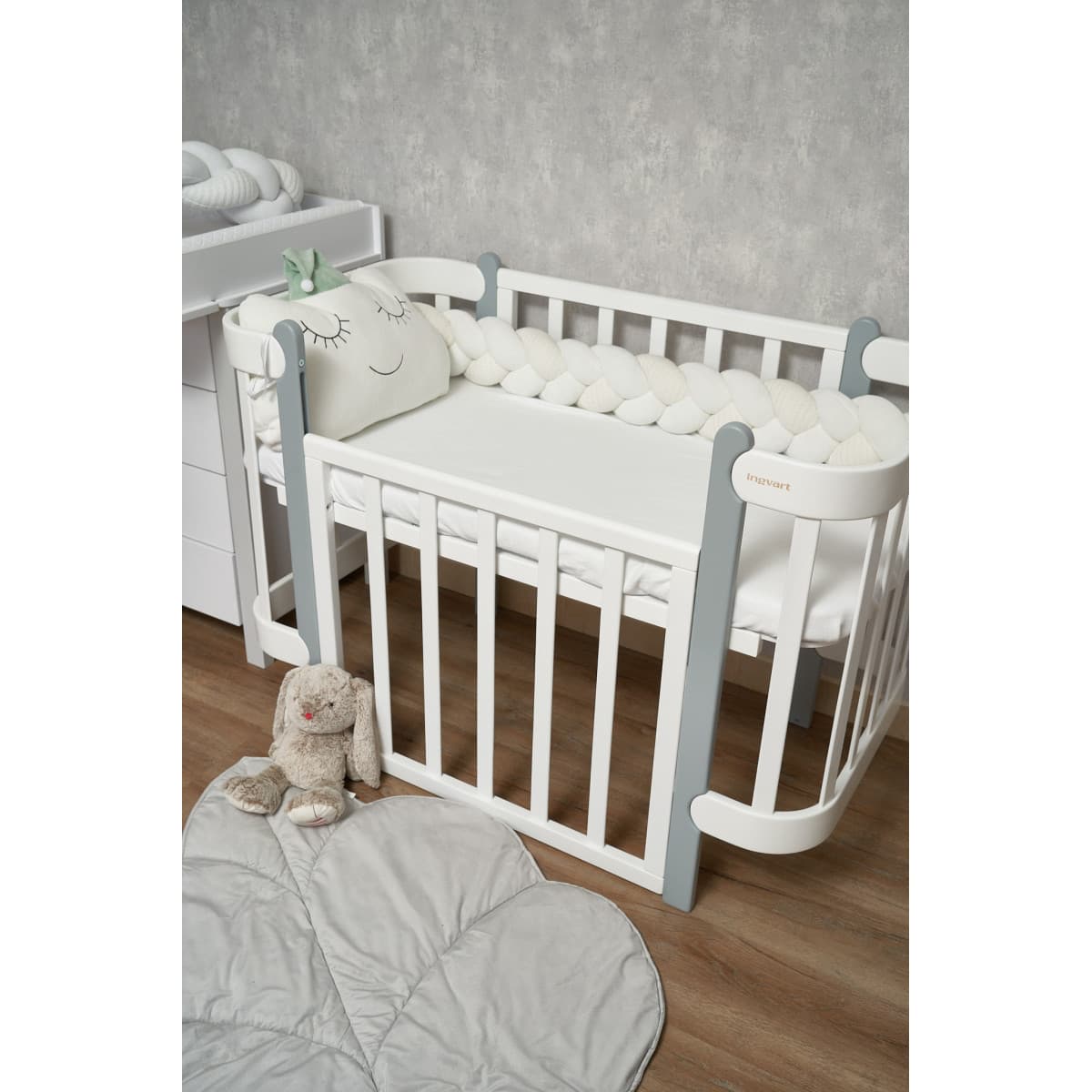 Бампер-коса Twins Pastel 120 см 2020-K3-120P-202 ecru Бампер-коса Twins Pastel 120 см 2020-K3-120P-202 ecru