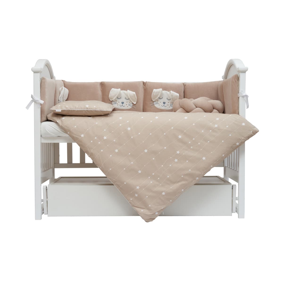 Постельный комплект Twins Кролик 7ед 4075-TК-02 beige