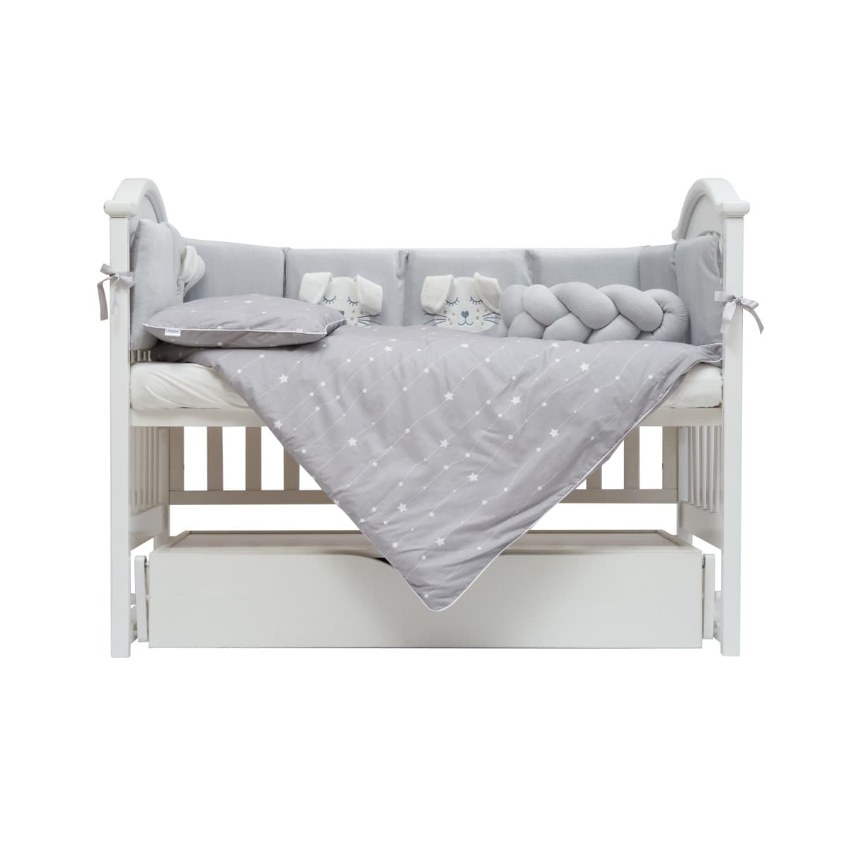 Постельный комплект Twins Кролик 7ед 4075-TК-10 grey