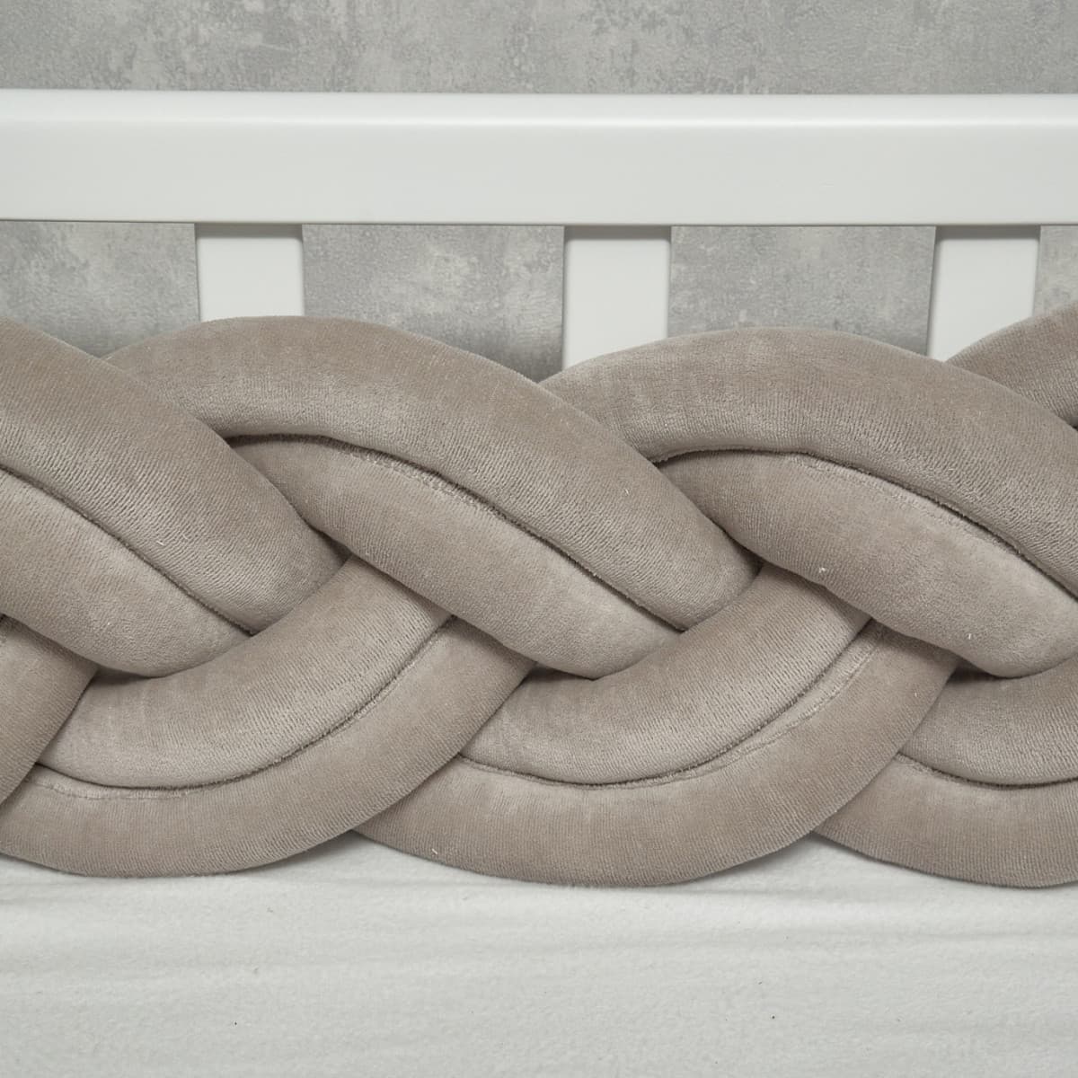 Бампер-косичка Twins двойная 240 см 2020K32-240-10 grey Бампер-косичка Twins двойная 240 см 2020K32-240-10 grey