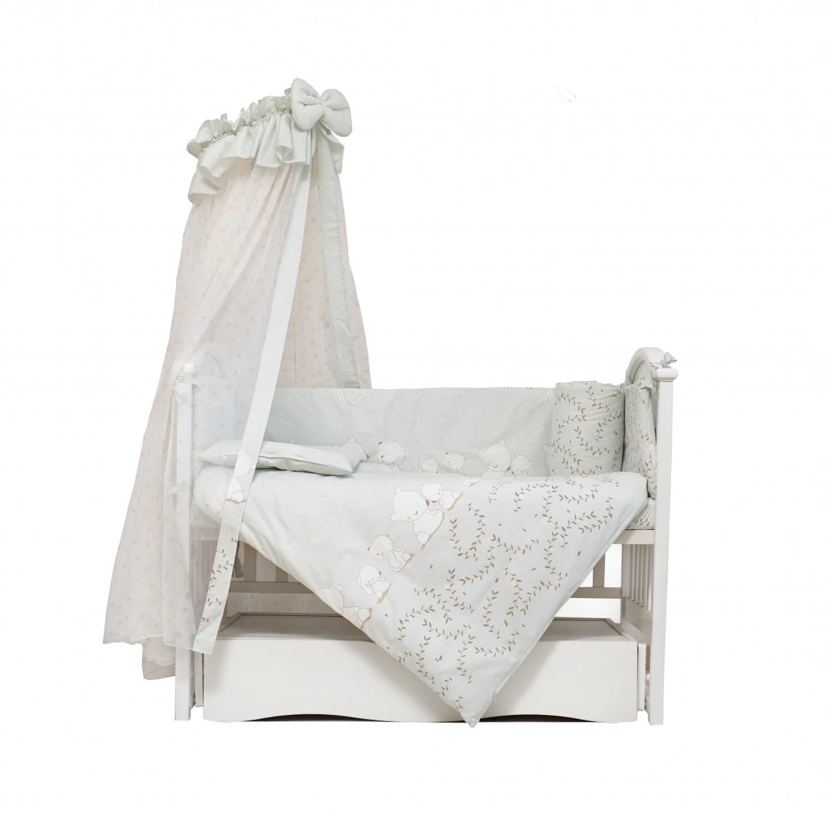 Постільний комплект Twins Sweet Umka grey 8од 4053-SW-015 Постільний комплект Twins Sweet Umka grey 8од 4053-SW-015
