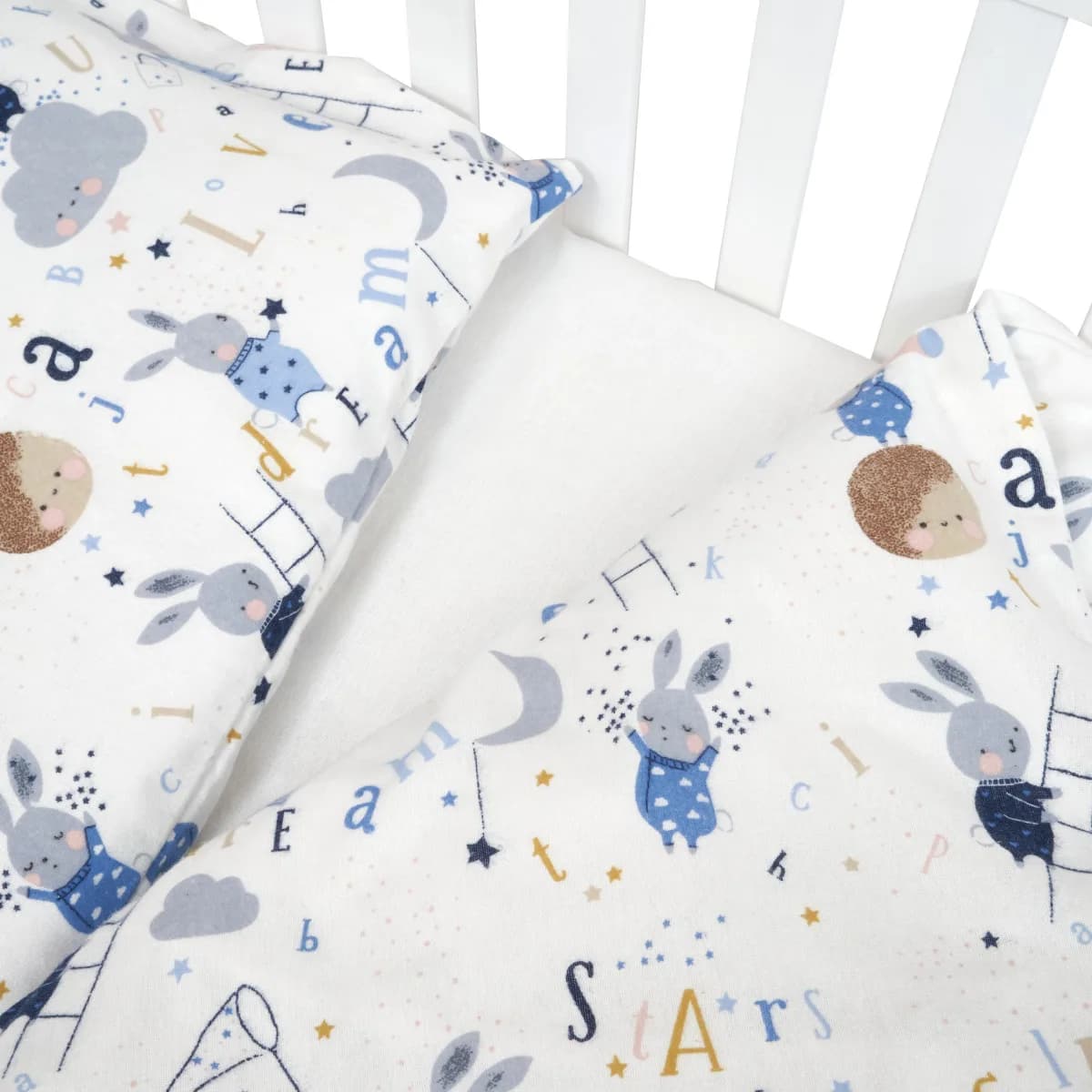 Змінний комплект Twins Comfort Soft 3од 3010-TS-04R rabbits blue фото 2 Змінний комплект Twins Comfort Soft 3од 3010-TS-04R rabbits blue фото 2