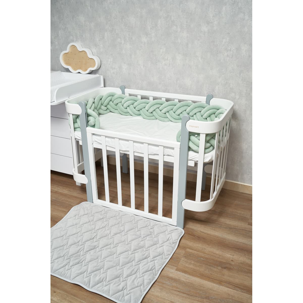 Бампер-косичка Twins двойная 260 см 2020K32-260-14 mint