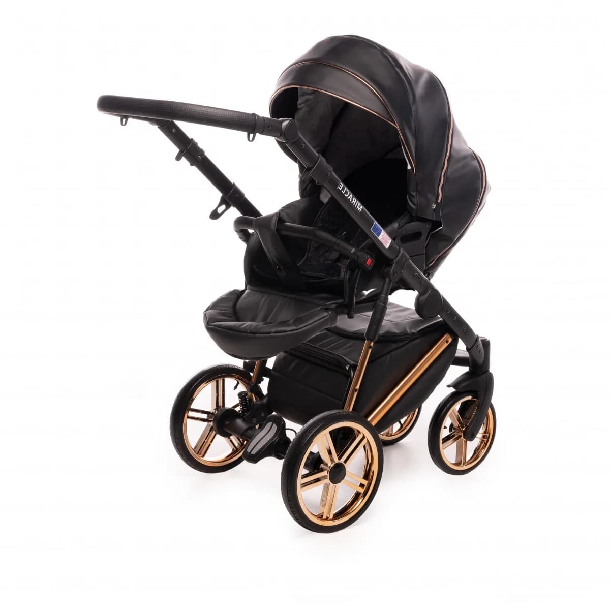 Коляска универсальная 2в1 Broco Miracle black 9023-MCL-01 фото 3 Коляска универсальная 2в1 Broco Miracle black 9023-MCL-01 фото 3