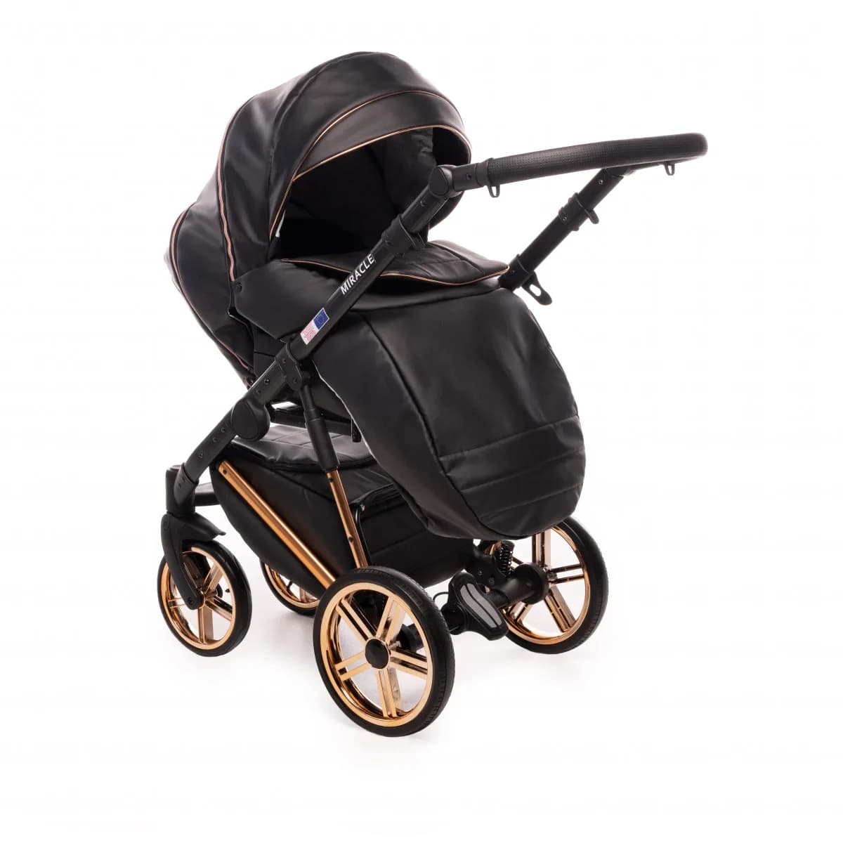 Коляска универсальная 2в1 Broco Miracle black 9023-MCL-01 фото 2 Коляска универсальная 2в1 Broco Miracle black 9023-MCL-01 фото 2