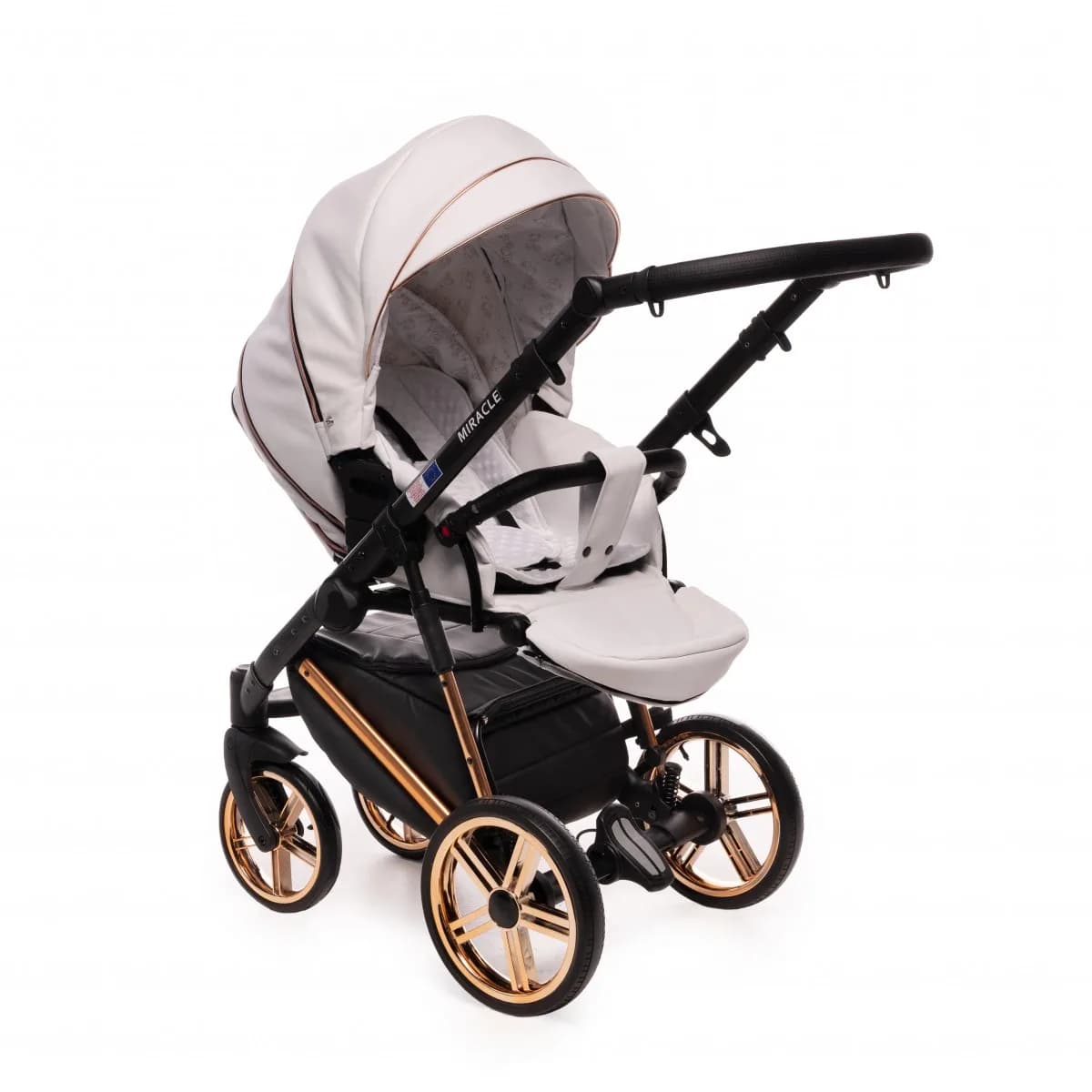 Коляска универсальная 2в1 Broco Miracle white 9023-BML-05 фото 2 Коляска универсальная 2в1 Broco Miracle white 9023-BML-05 фото 2