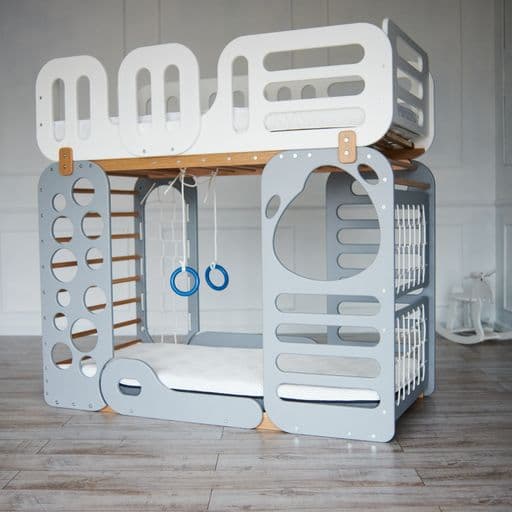 Кровать детская TatkoPlayground Montessori Двухэтажная 1600x800 ТРMblw-1