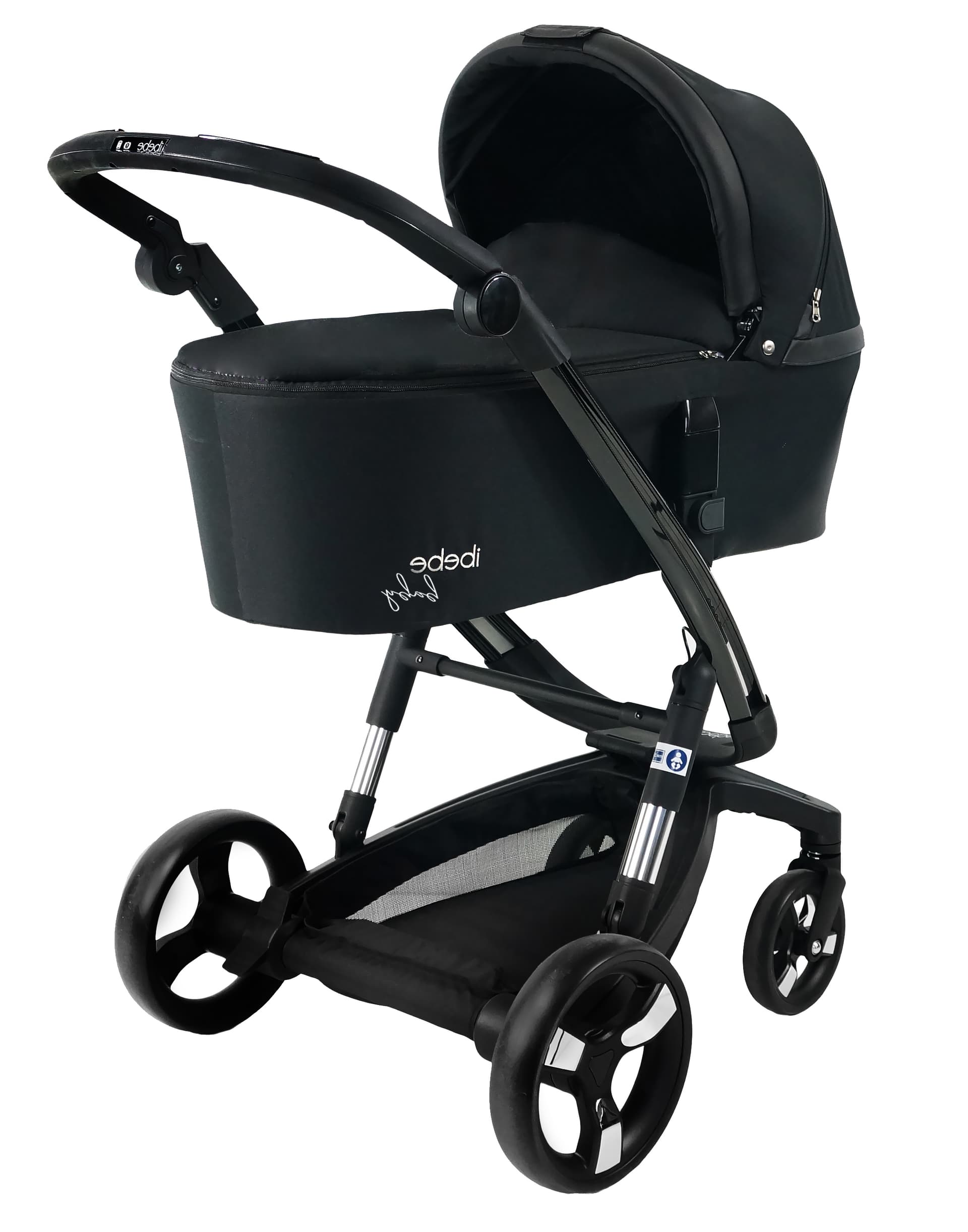 Коляска універсальна 2в1 iBebe i-stop 15 Gloss ib-is-15-gls Black Коляска універсальна 2в1 iBebe i-stop 15 Gloss ib-is-15-gls Black