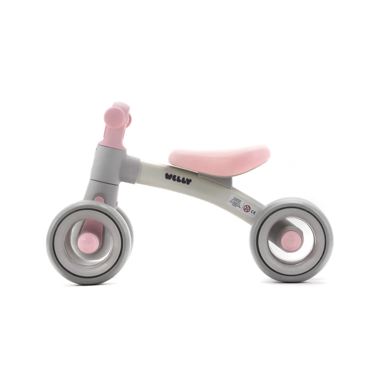 Беговел 6" Adamex Welly 681619 grey-pink фото 2 Беговел 6" Adamex Welly 681619 grey-pink фото 2