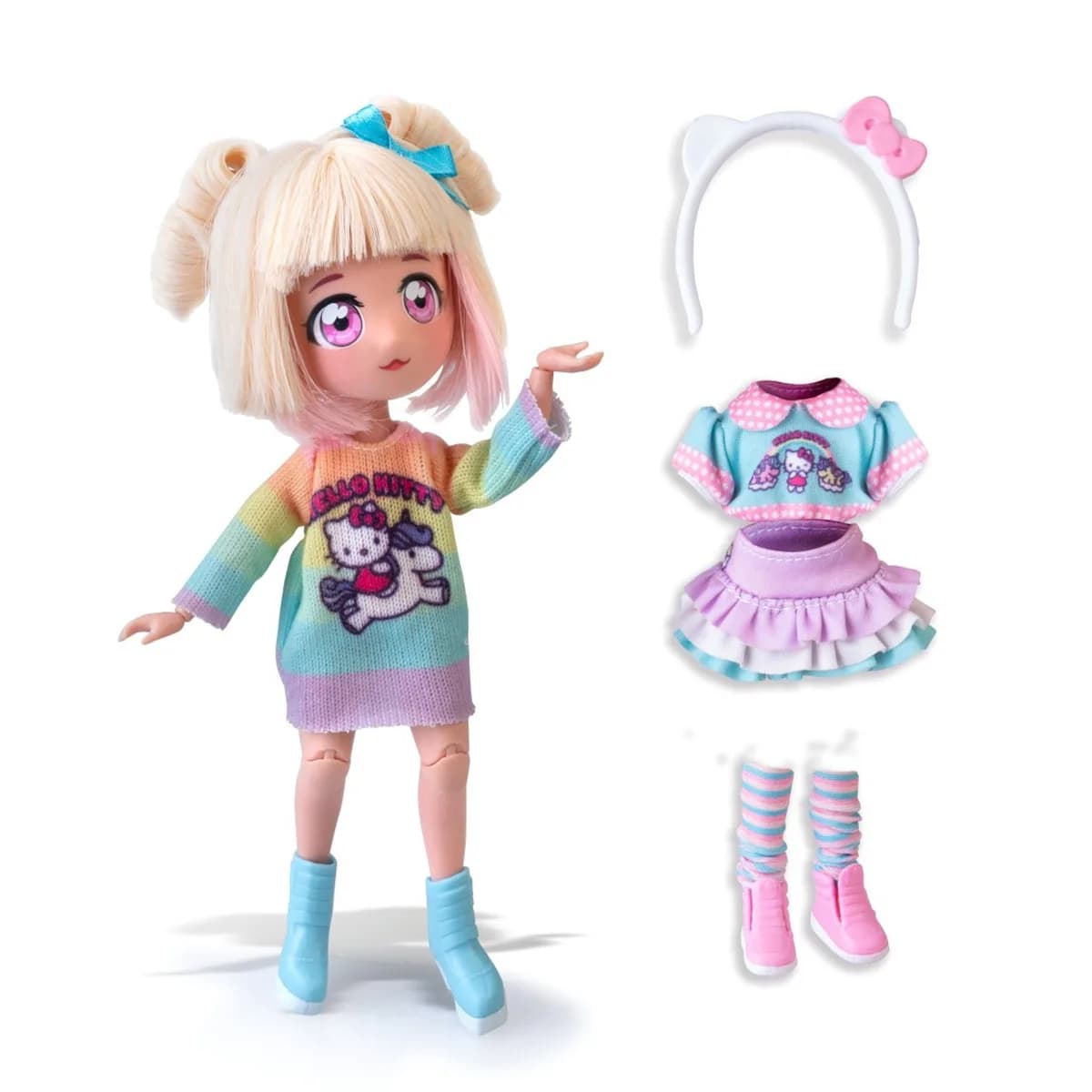 Кукла 4SF Manga Dolls Hello Kitty Стильная Конфетка-единорог HKTF2000 фото 2 Кукла 4SF Manga Dolls Hello Kitty Стильная Конфетка-единорог HKTF2000 фото 2