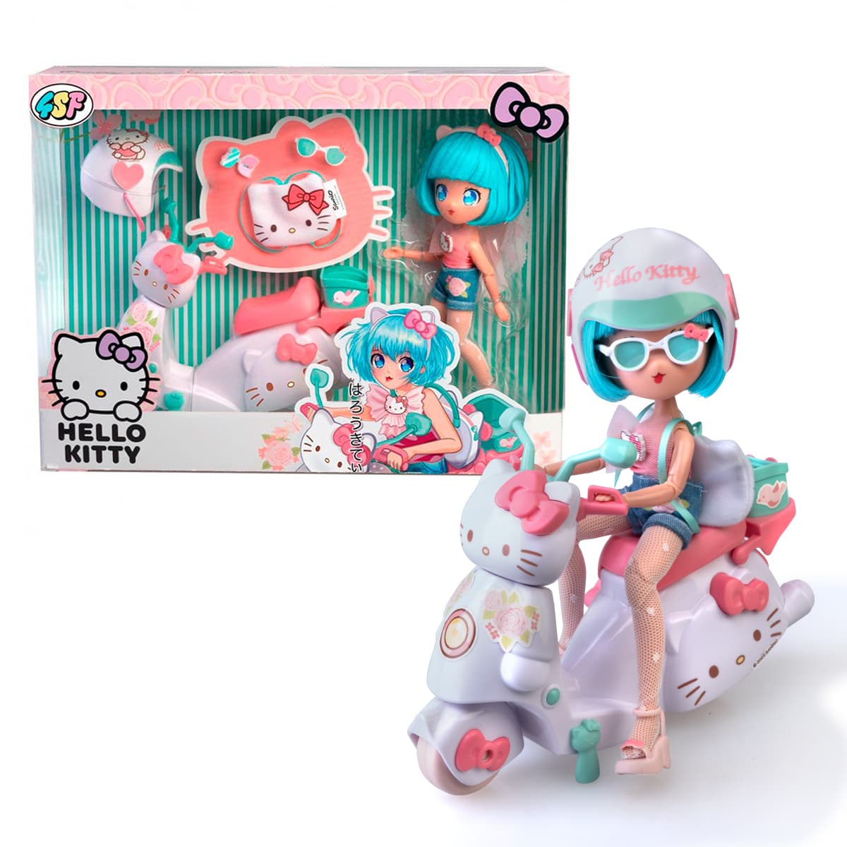 Кукла Manga Dolls Hello Kitty Красотка Пинк на скутере HKTF3000
