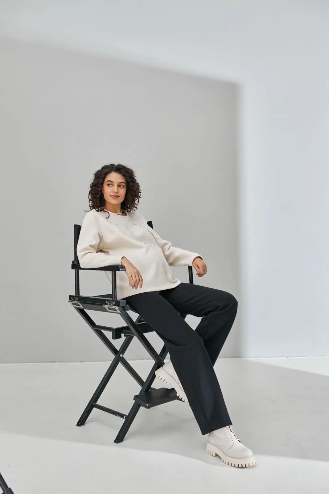 Брюки для беременных Юла мама Heidi TR-34.071 -черный фото 3