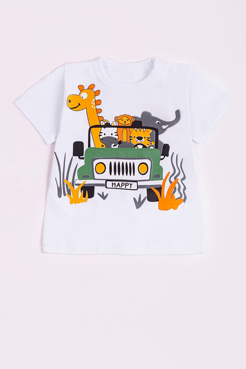 Футболка мальчик Happy kids 325 -разноцветный