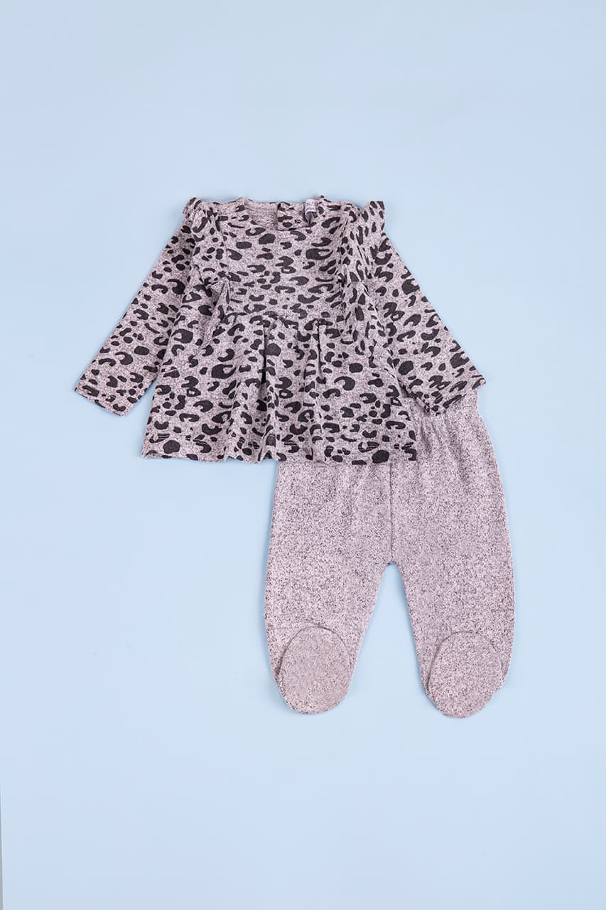 Комплект(кофта+ползунки) д/д для дітей 50-74 For my baby 22695 -сірий