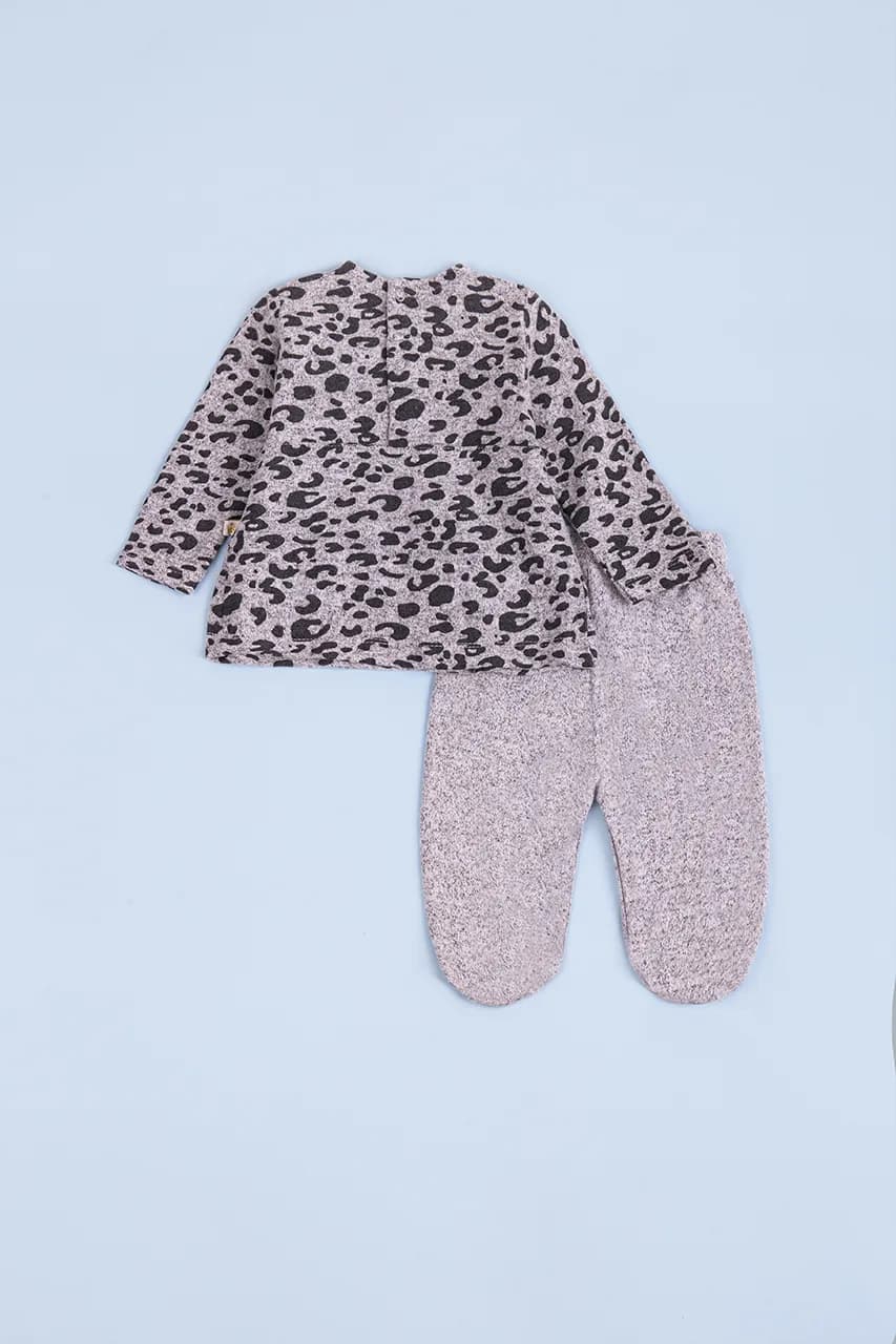 Комплект(кофта+ползунки) д/д для дітей 50-74 For my baby 22695 -сірий фото 5