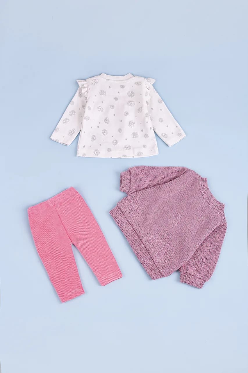 Комплект (футболка дл.рук+кофта+штаны) 50-74 For my baby 23619 -розовый фото 7 Комплект (футболка дл.рук+кофта+штаны) 50-74 For my baby 23619 -розовый фото 7