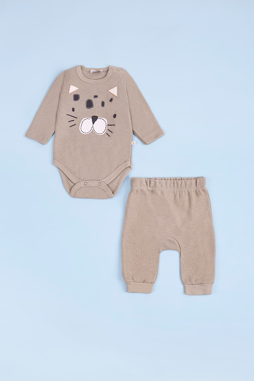 Комплект (боди+штаны) 50-74 For my baby 226148 -мятный