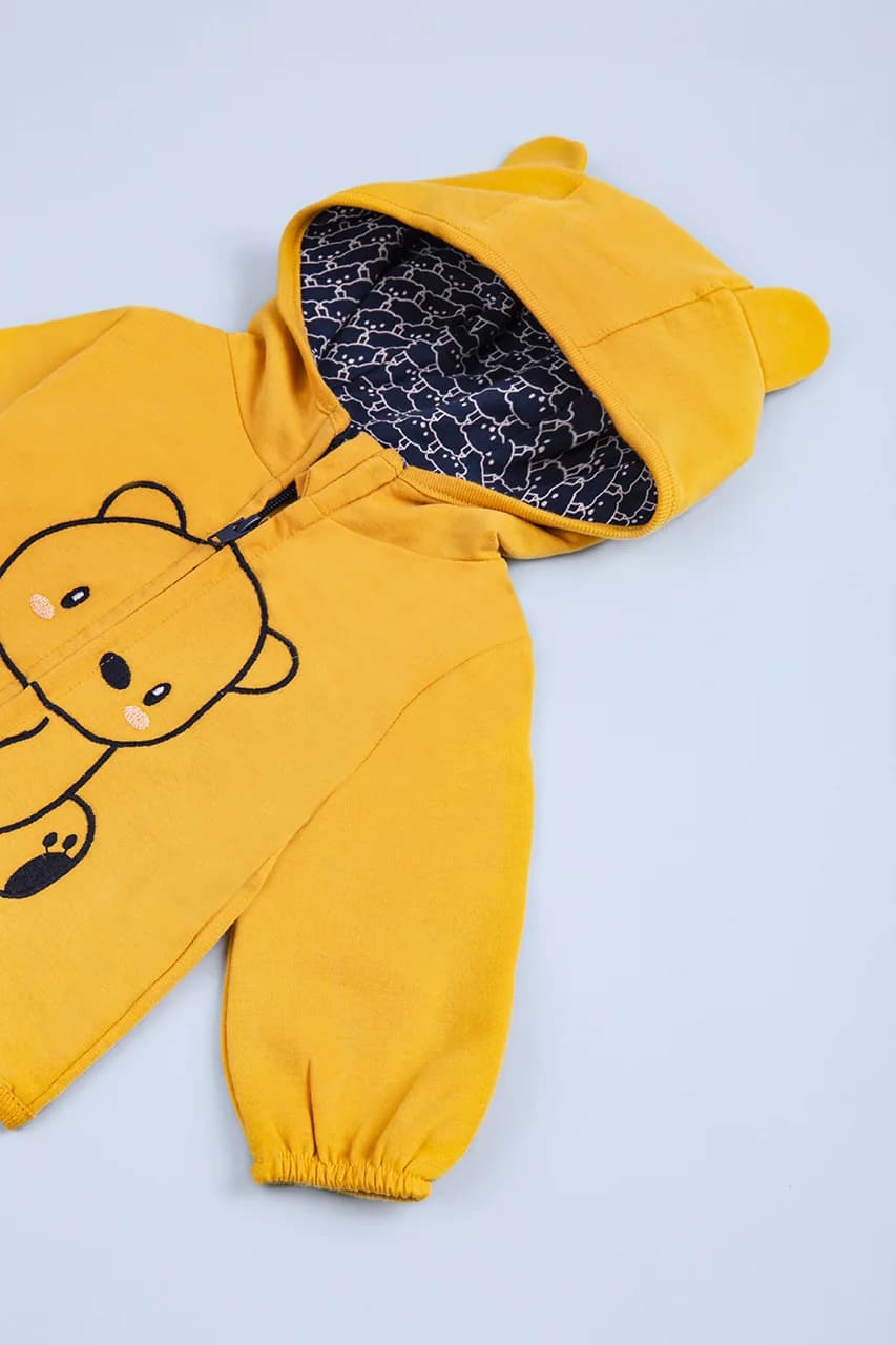 Кофта для новонароджених 62-80 For my baby 23701 -жовтий фото 2 Кофта для новонароджених 62-80 For my baby 23701 -жовтий фото 2