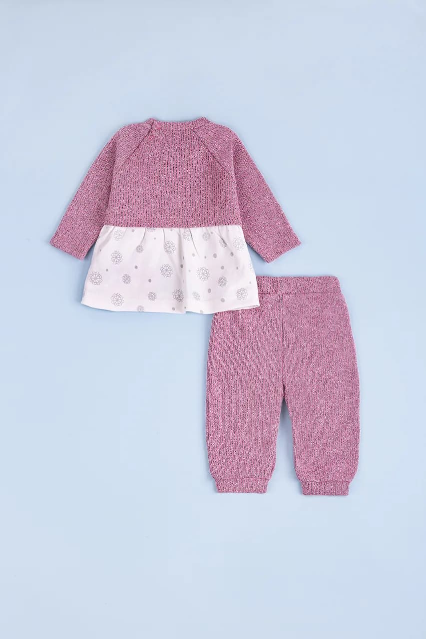 Комплект (кофта+штаны) 62-80 For my baby 23620 -розовый фото 5 Комплект (кофта+штаны) 62-80 For my baby 23620 -розовый фото 5