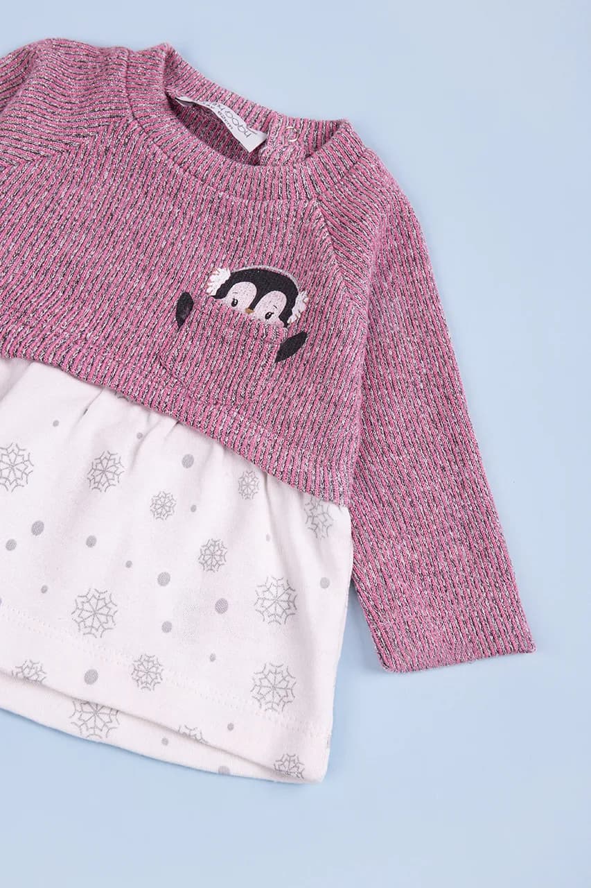 Комплект (кофта+штаны) 62-80 For my baby 23620 -розовый фото 2 Комплект (кофта+штаны) 62-80 For my baby 23620 -розовый фото 2