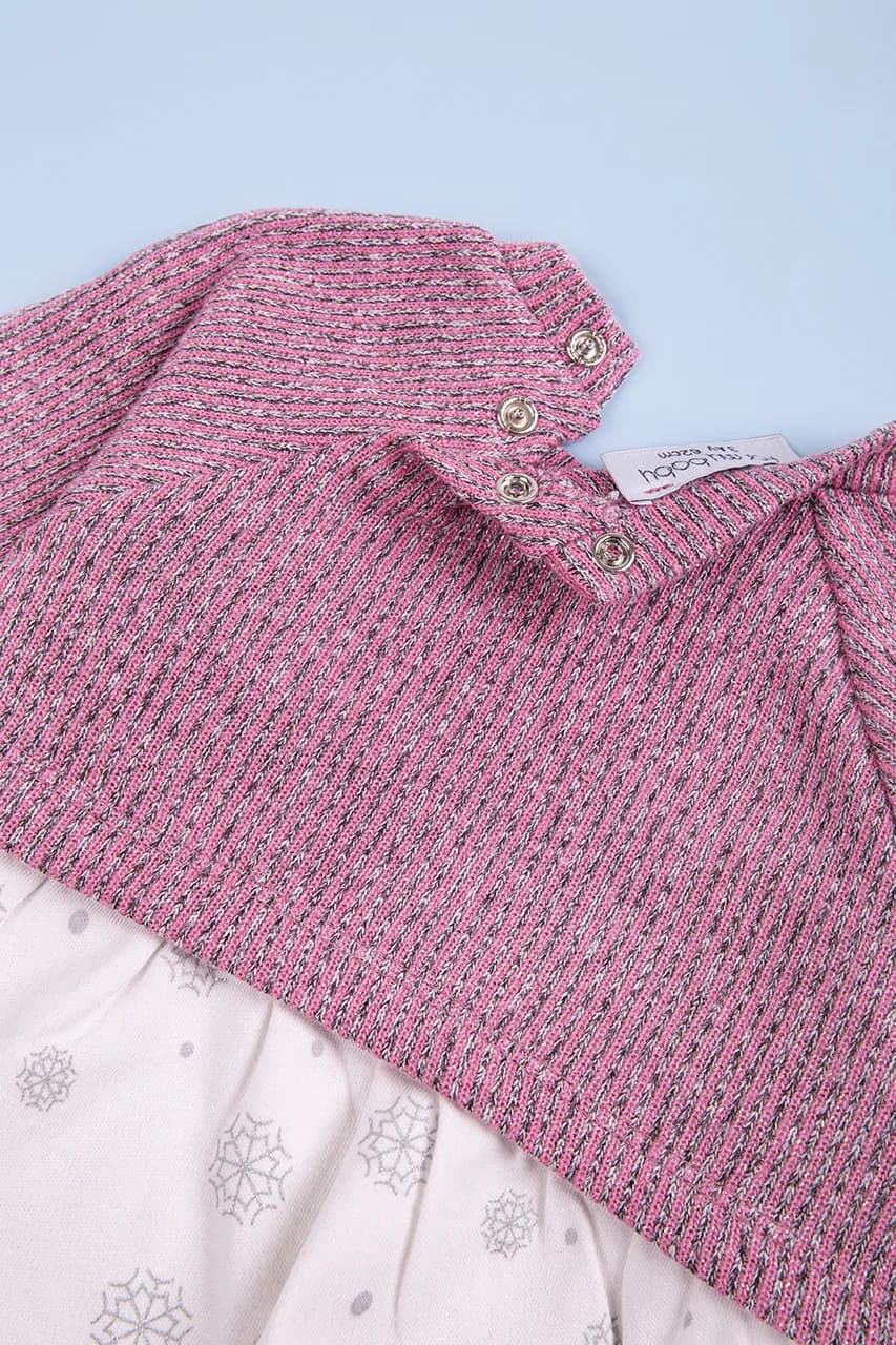 Комплект (кофта+штаны) 62-80 For my baby 23620 -розовый фото 3 Комплект (кофта+штаны) 62-80 For my baby 23620 -розовый фото 3