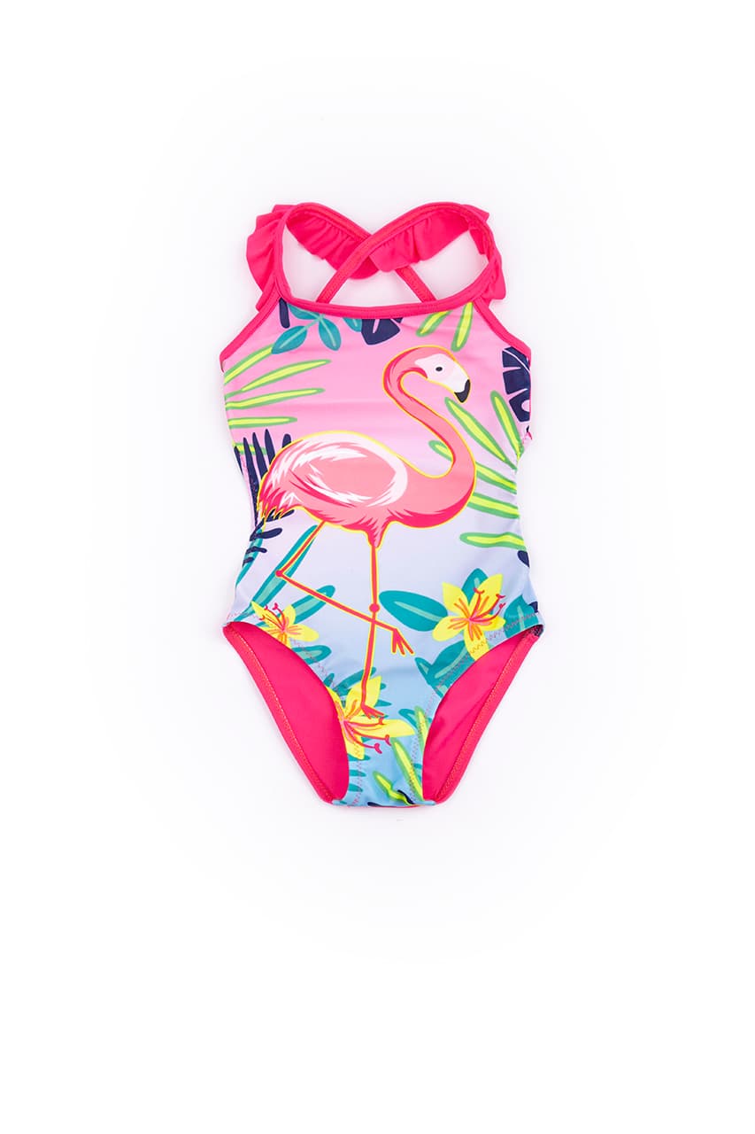 Купальник Keyzi Flamingo 21 small-Малиновий/різнобарвний
