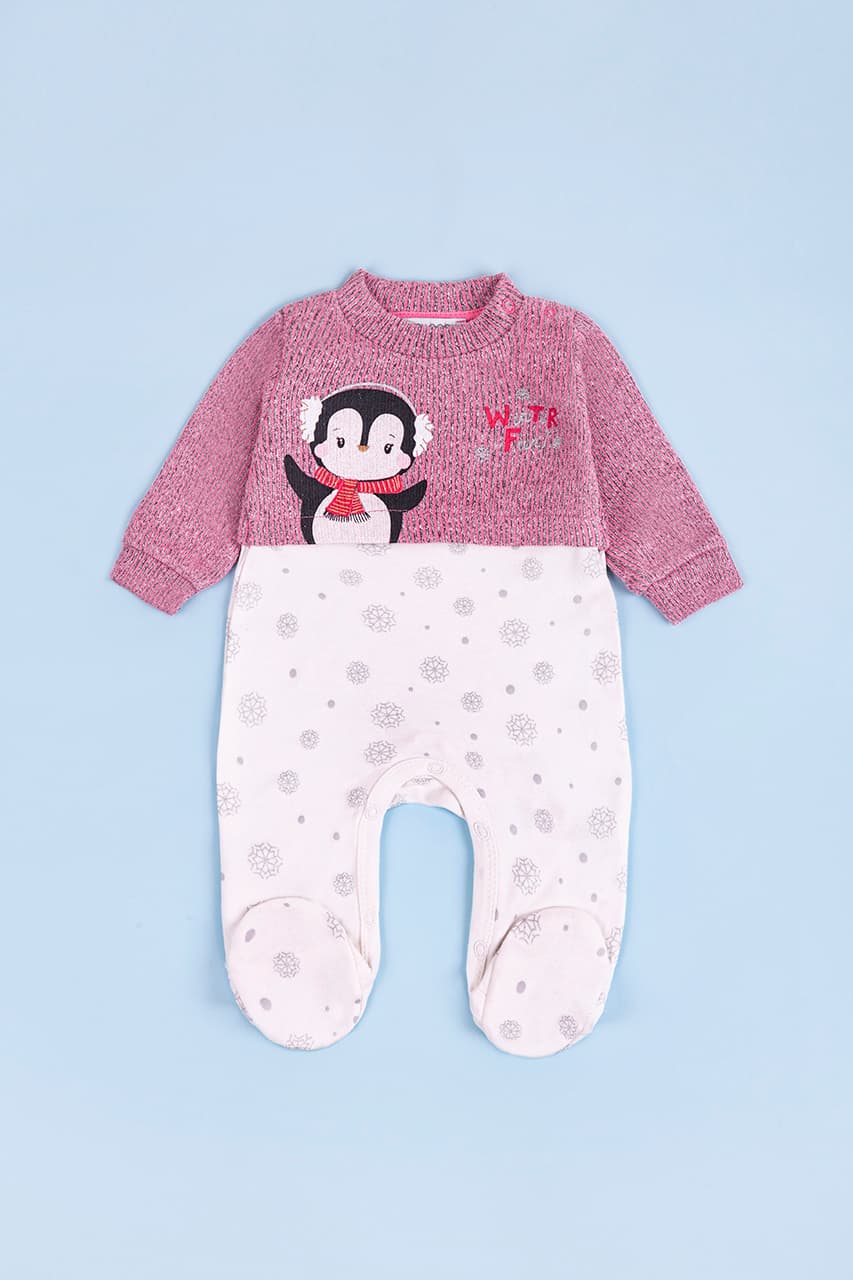 Комбінезон для дітей 50-74 For my baby 23411 -рожевий