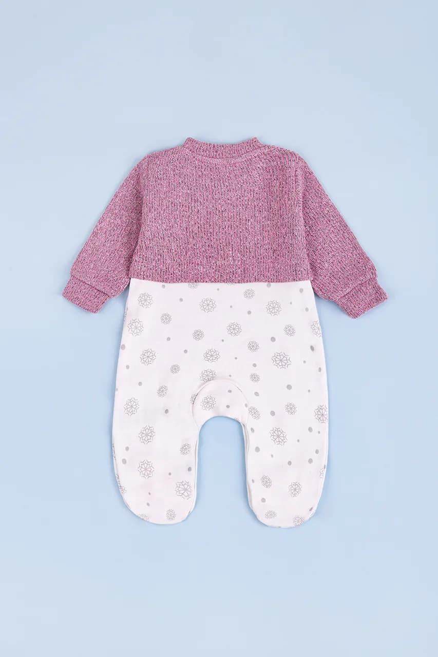 Комбинезон для детей 50-74 For my baby 23411 -розовый фото 4 Комбинезон для детей 50-74 For my baby 23411 -розовый фото 4