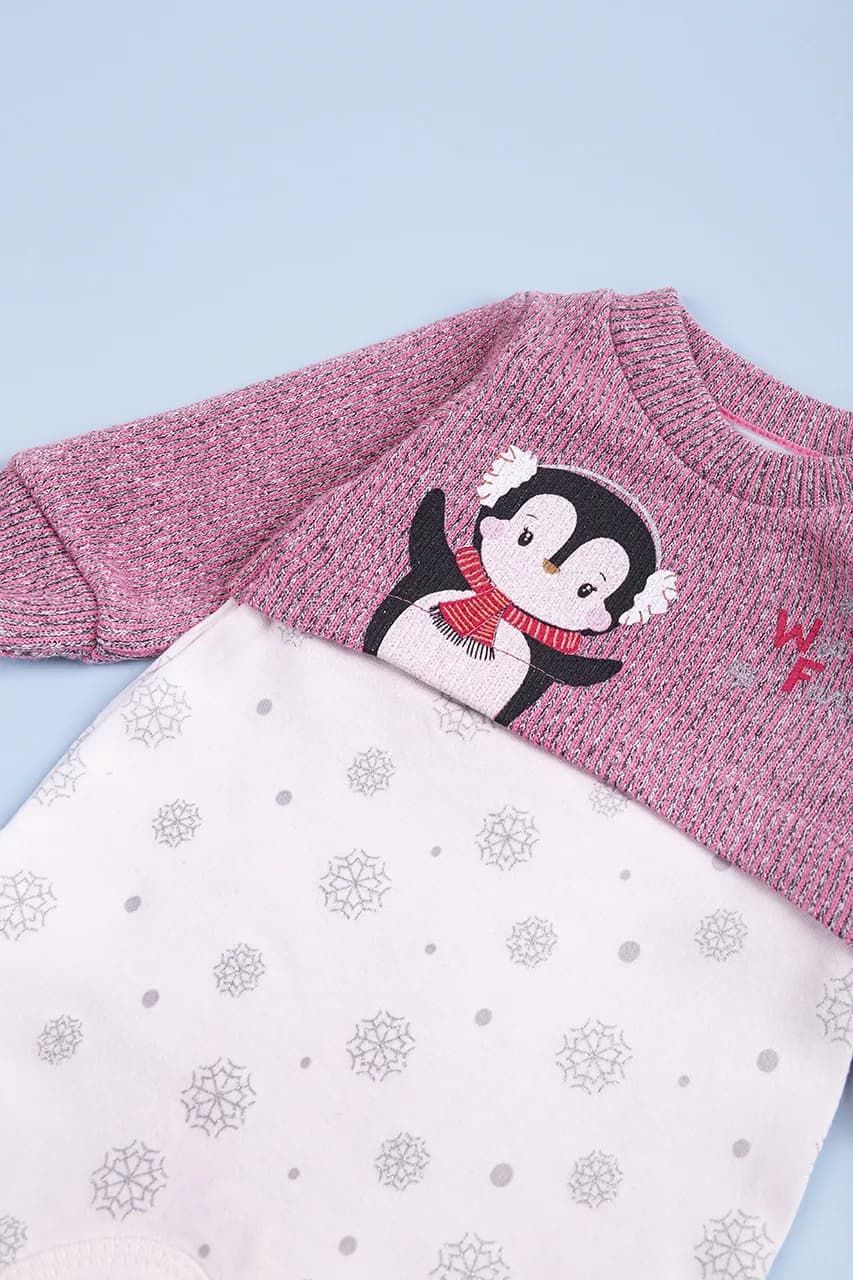 Комбинезон для детей 50-74 For my baby 23411 -розовый фото 3 Комбинезон для детей 50-74 For my baby 23411 -розовый фото 3