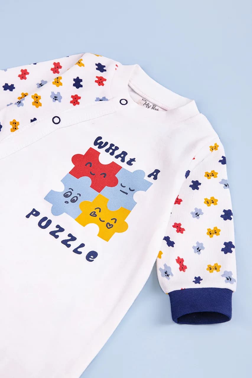Комбинезон для детей 50-74 For my baby 23413 -молочный фото 2 Комбинезон для детей 50-74 For my baby 23413 -молочный фото 2