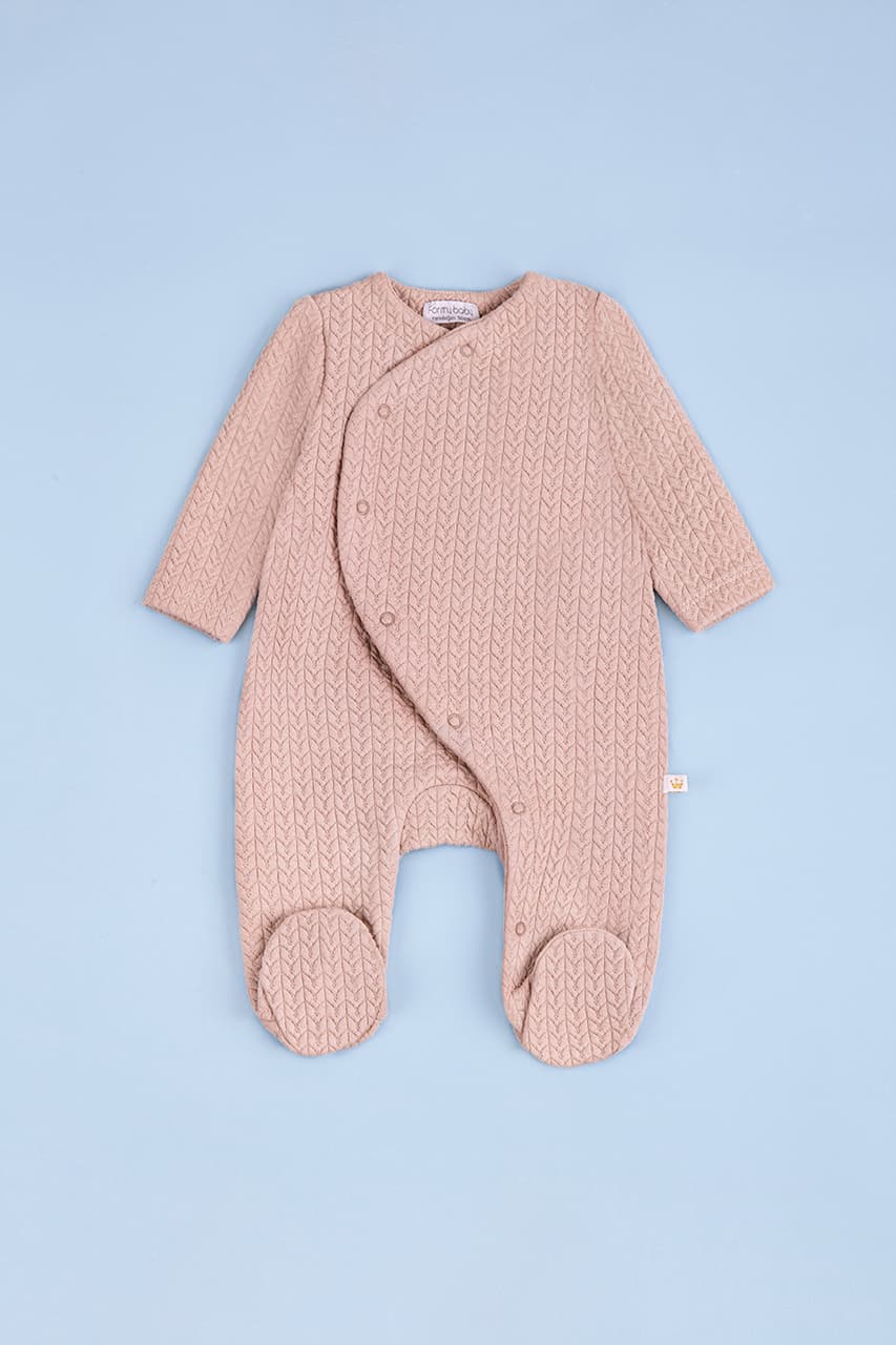 Комбінезон для дітей 50-74 For my baby 22478 -бежевий