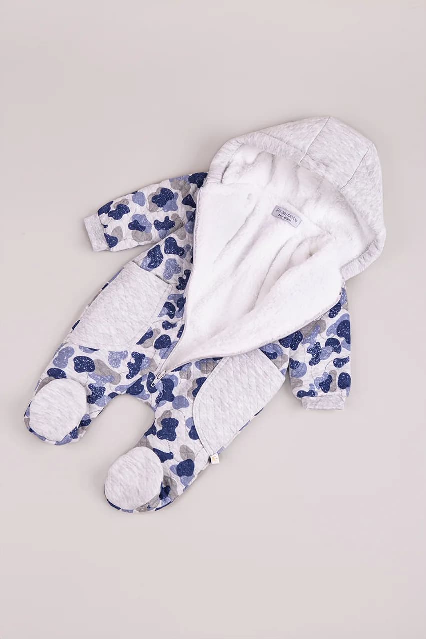 Комбинезон для новорожденных 62-74 For my baby 204105- синий фото 2 Комбинезон для новорожденных 62-74 For my baby 204105- синий фото 2
