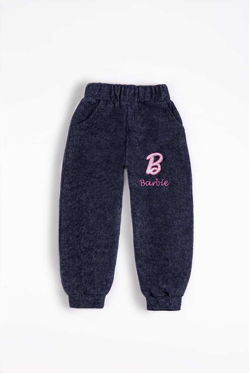 Штаны спорт. утепл. дівчинка "Barbie" 98-122 barbie/син