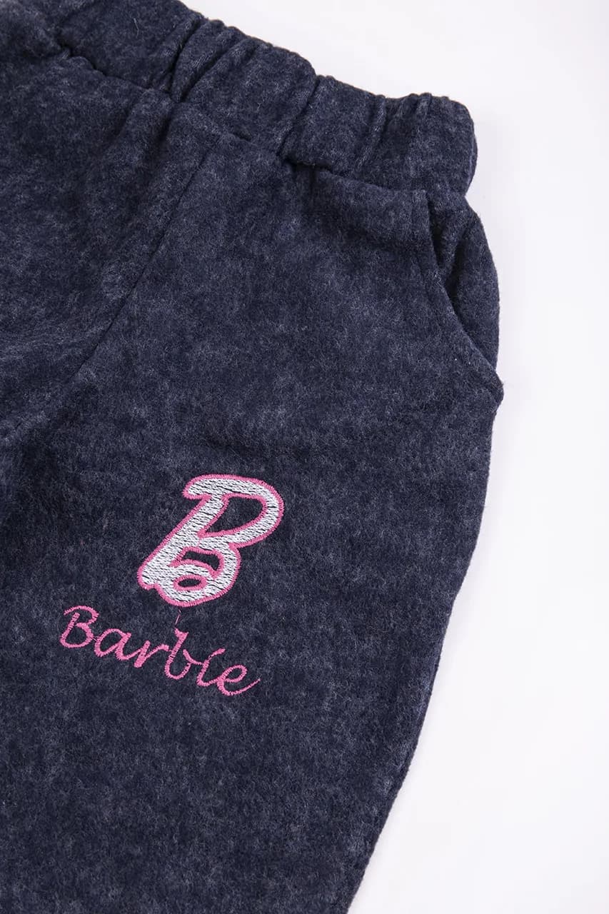 Штаны спорт. утепл. дівчинка "Barbie" 98-122 barbie/син фото 2 Штаны спорт. утепл. дівчинка "Barbie" 98-122 barbie/син фото 2