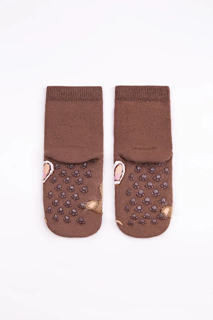 Шкарпетки з гальмами махра 22-25 Bross 50174/009589 -коричневий фото 3 Шкарпетки з гальмами махра 22-25 Bross 50174/009589 -коричневий фото 3