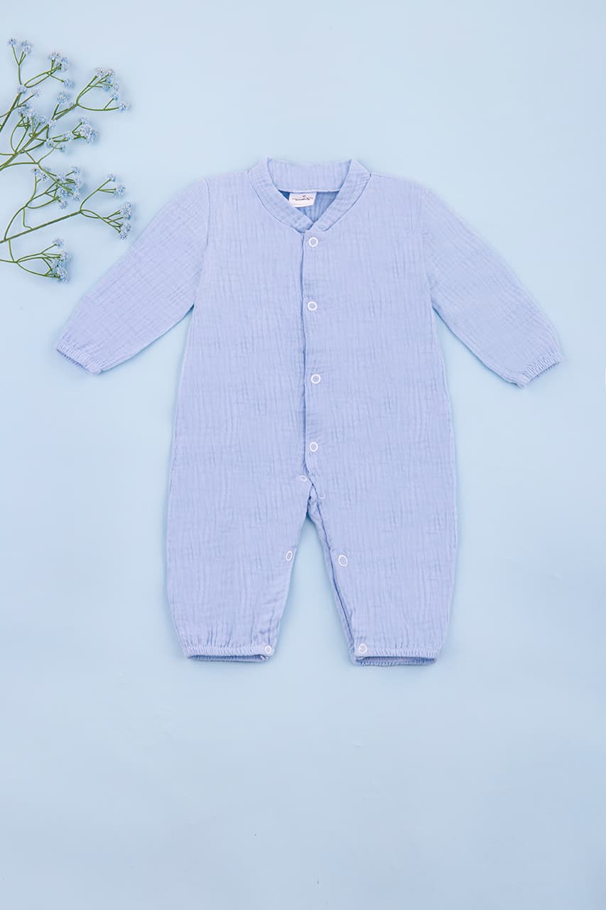 Комбинезон для новорожденных 56-74 Twins Baby 0738018 -голубой