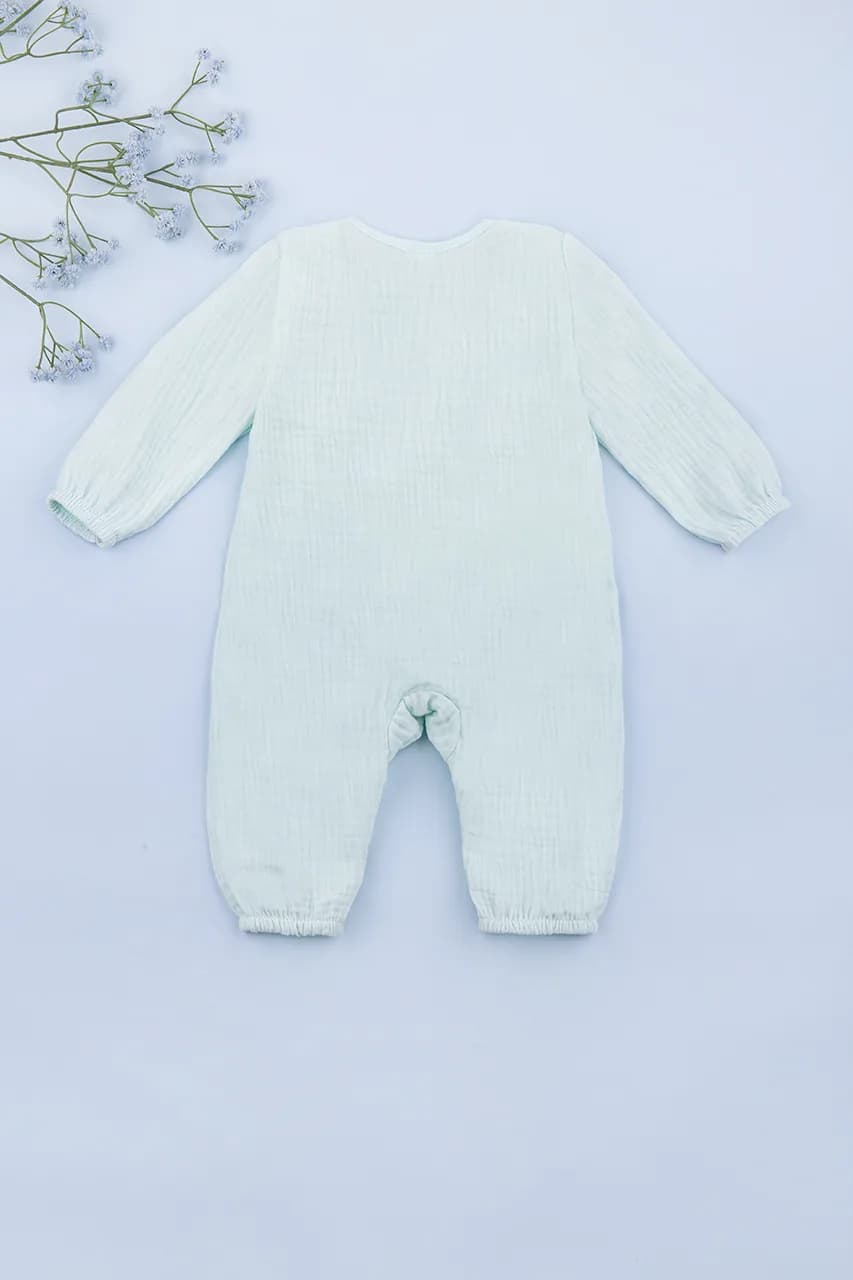 Комбинезон для новорожденных 56-74 Twins Baby 0738015 -мятный фото 5
