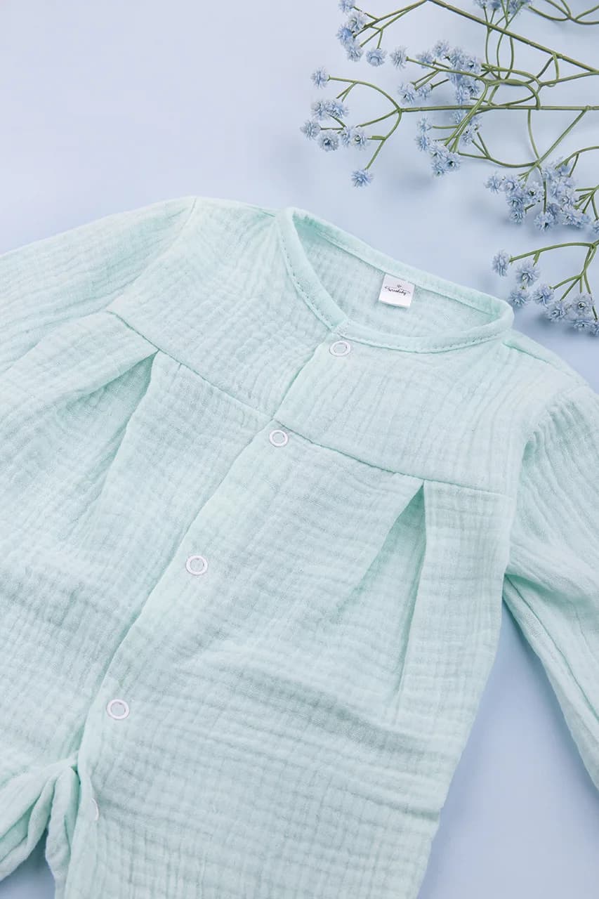 Комбинезон для новорожденных 56-74 Twins Baby 0738015 -мятный фото 2