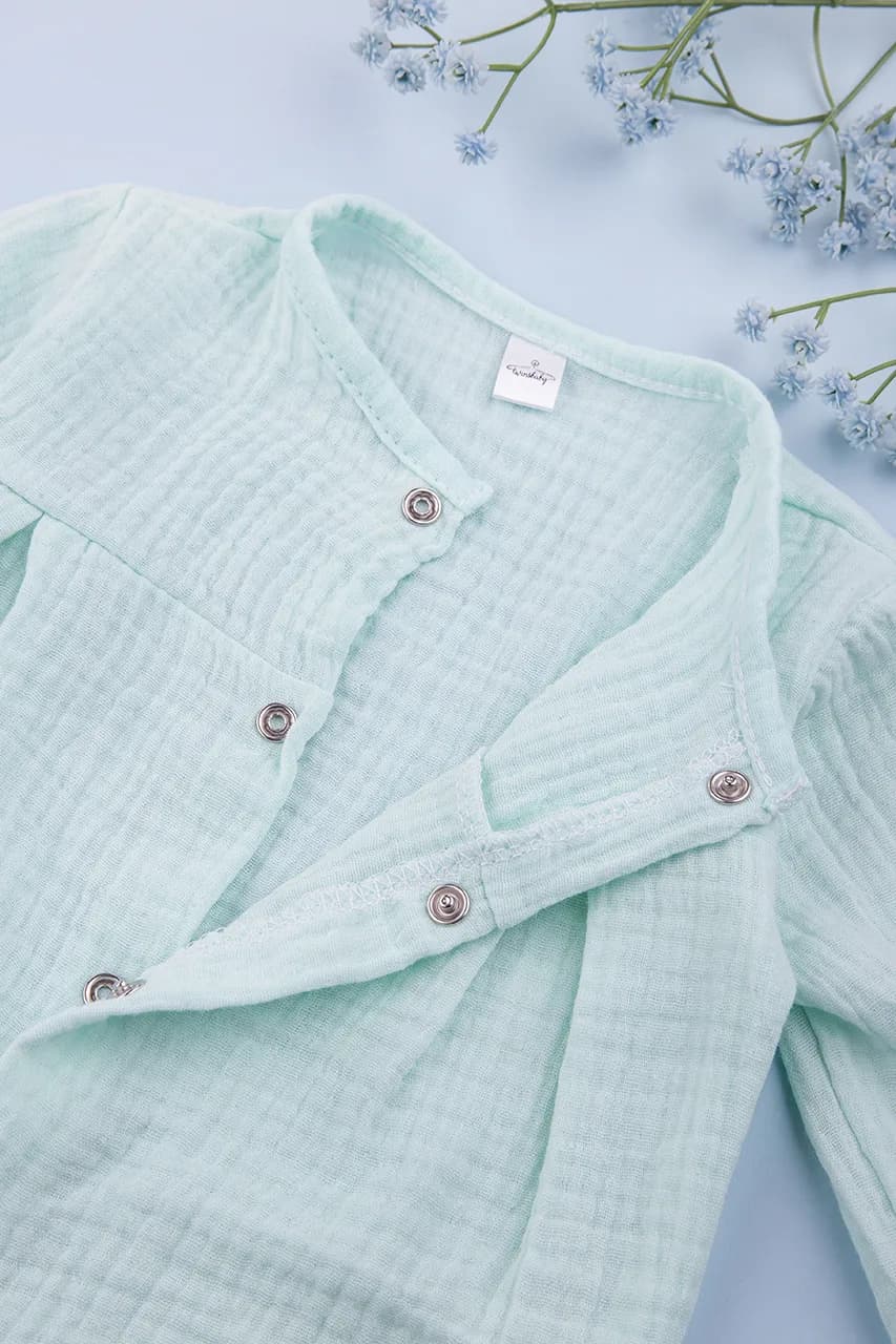 Комбинезон для новорожденных 56-74 Twins Baby 0738015 -мятный фото 3