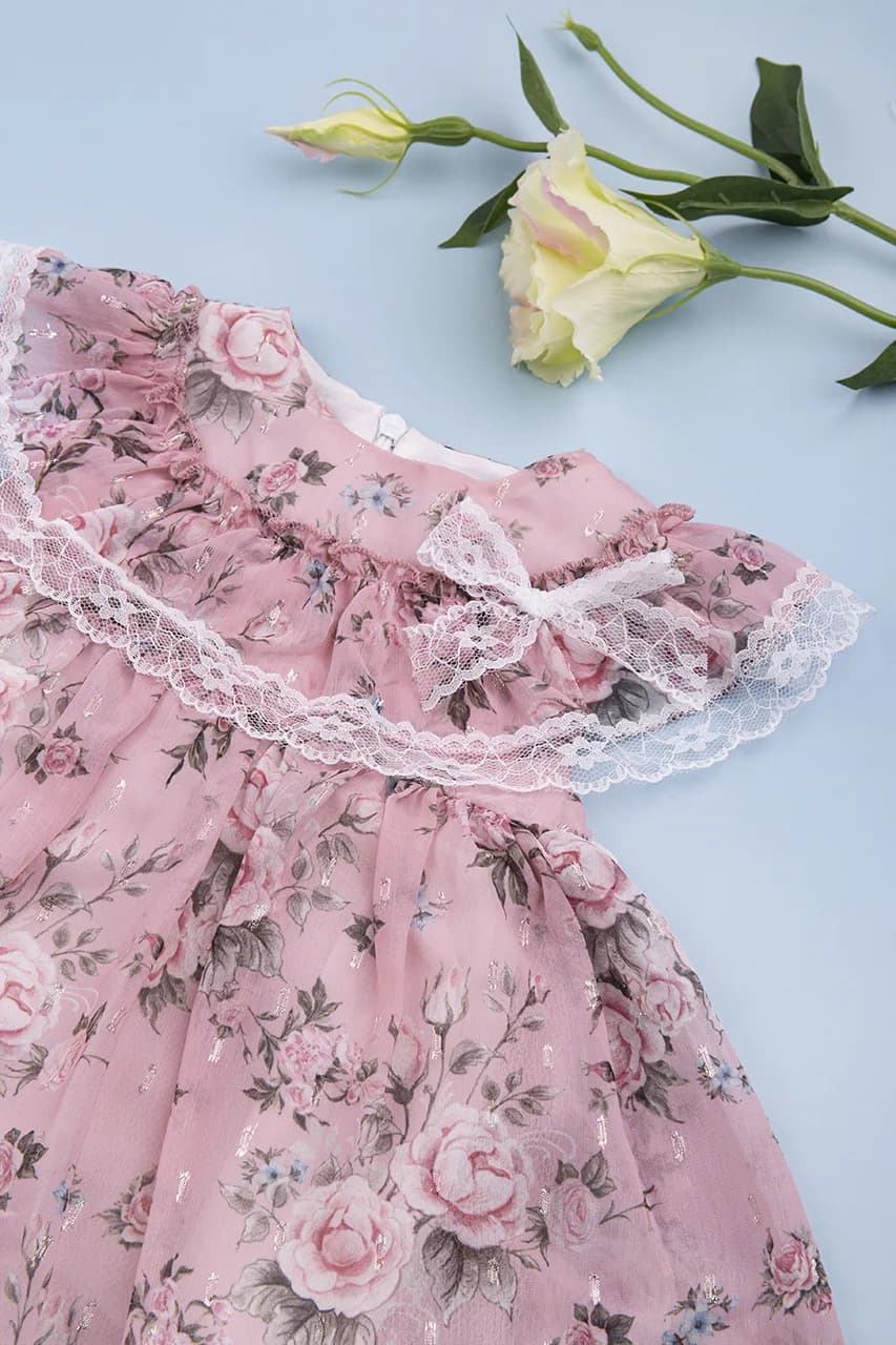 Сукня дитяча 6-24 Mymio 3675 - рожевий фото 2 Сукня дитяча 6-24 Mymio 3675 - рожевий фото 2