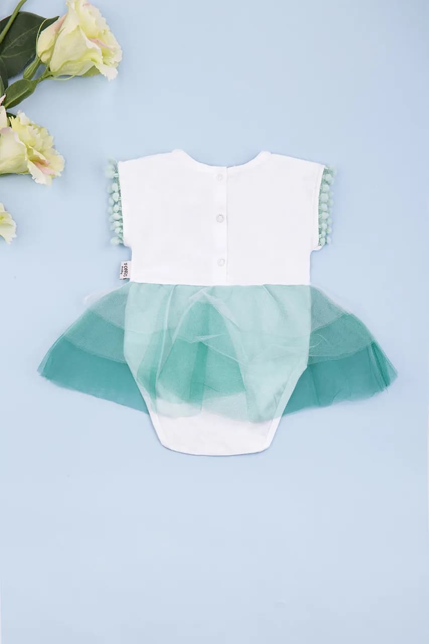 Боді-сукня 0-6 Tongs Baby 4742 - м'ятний фото 4 Боді-сукня 0-6 Tongs Baby 4742 - м'ятний фото 4