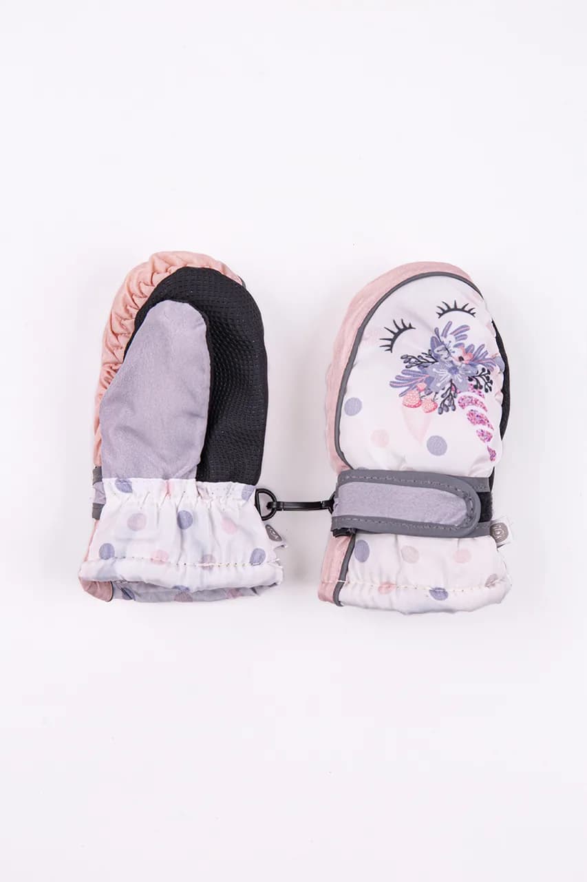 Рукавиці 1-2 YO! REN-0201G -білий фото 2 Рукавиці 1-2 YO! REN-0201G -білий фото 2