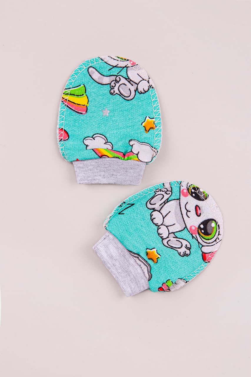 Рукавички 50-56 Happy TOT 9-016-1 -бирюзовый