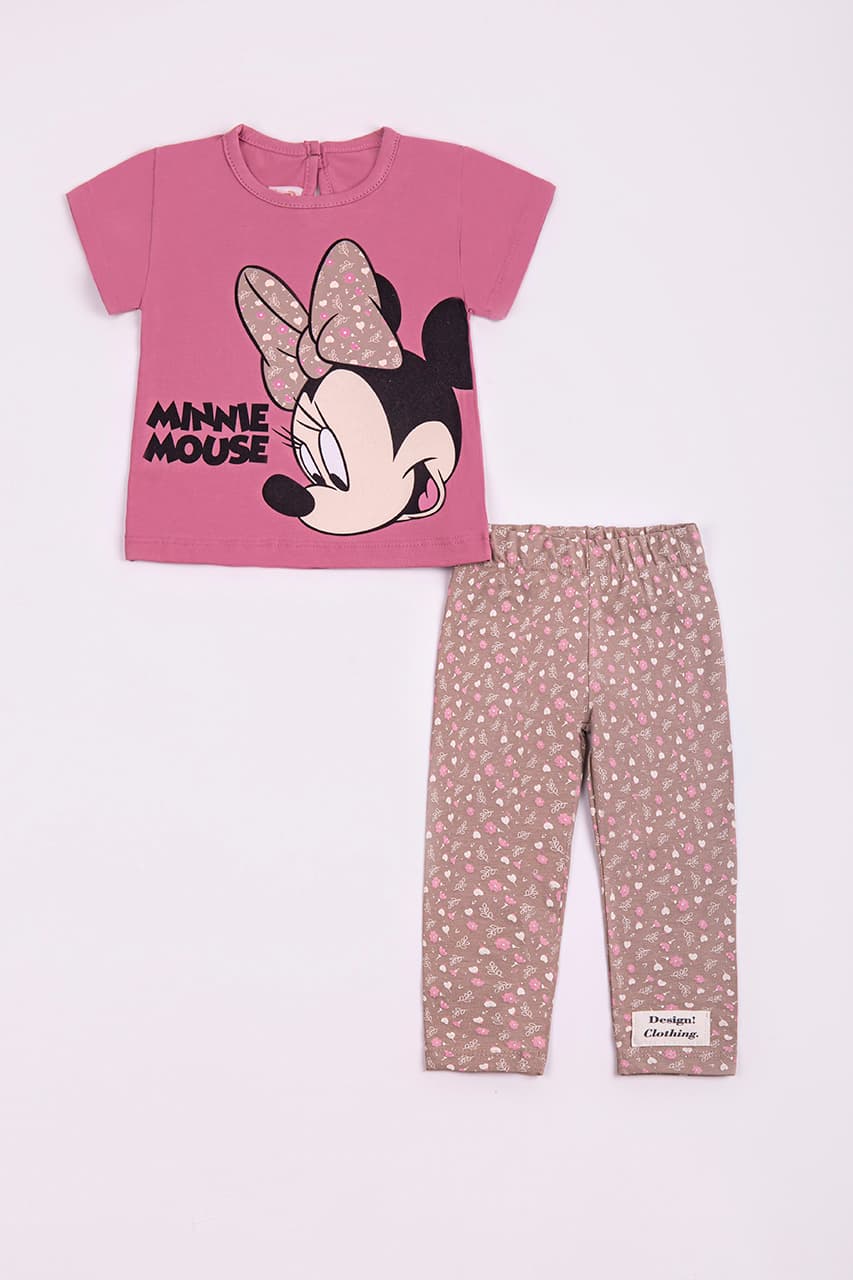 Комплект(футболка+лосины)"Минни" девочка Deco Kids 26670 коричневый